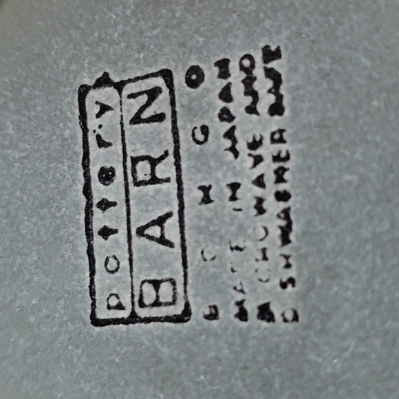 Vintage Pottery Barn Aztec Sgraffito Bongo Green Mugs - Picture 7 of 9